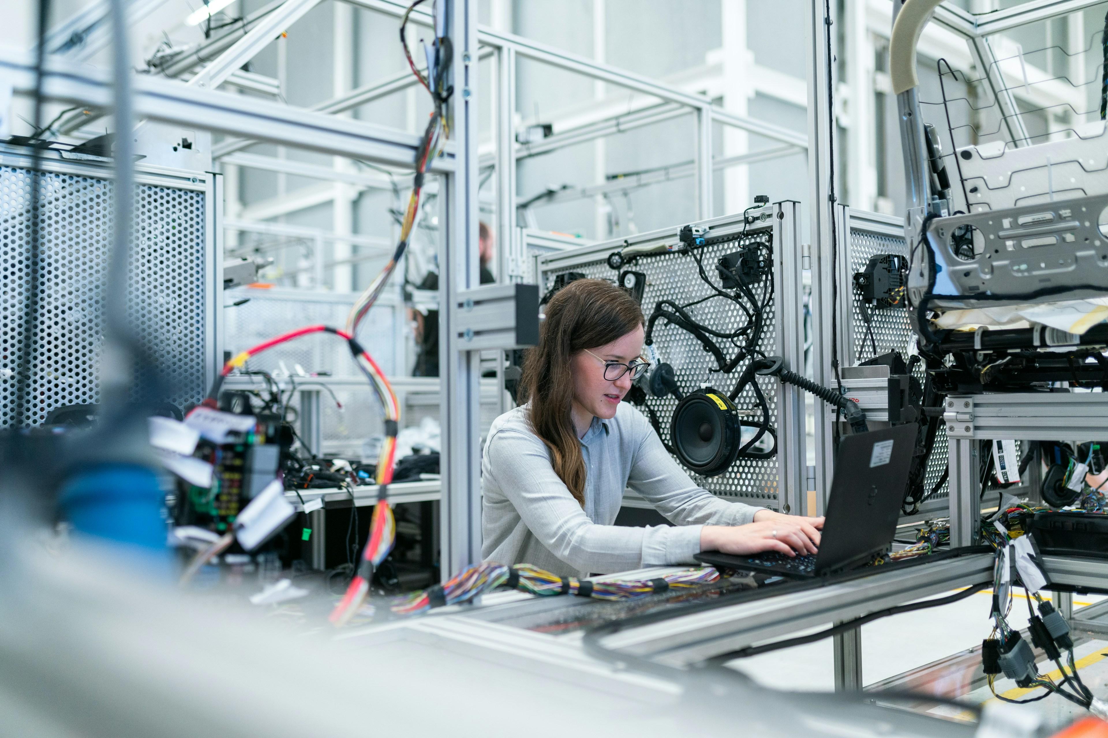 Modern manufacturing and technology workspace